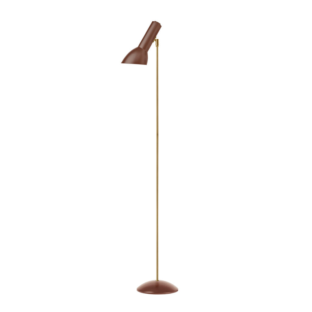 Oblique gulvlampe messing
