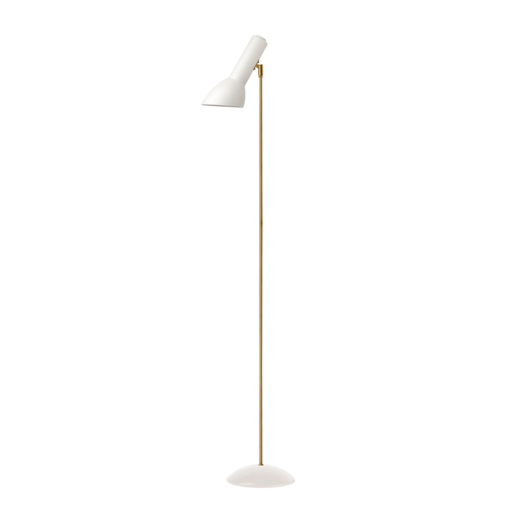 Oblique gulvlampe messing
