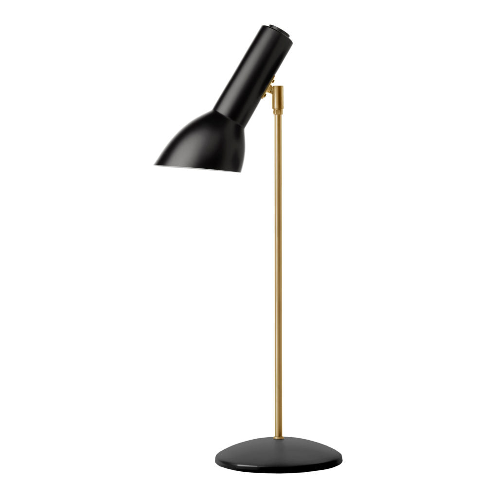 Oblique bordlampe messing