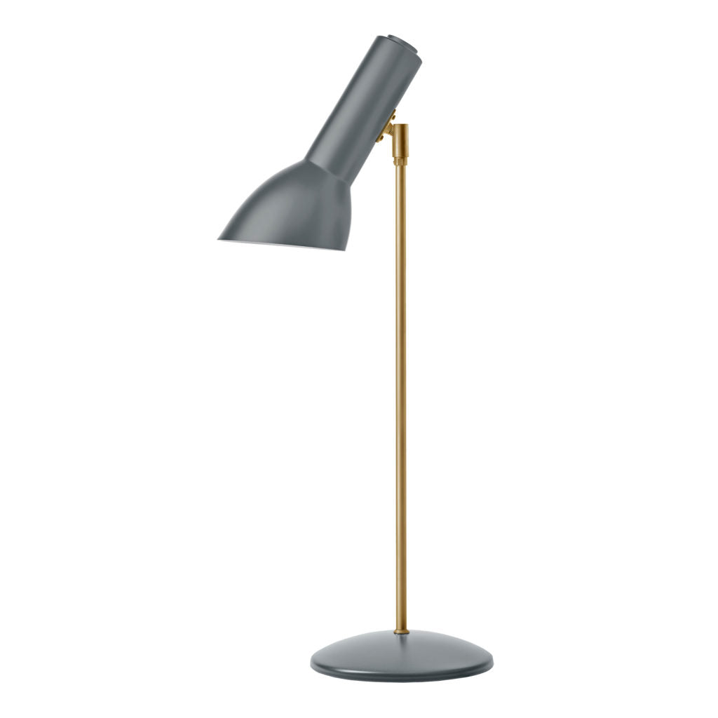 Oblique bordlampe messing
