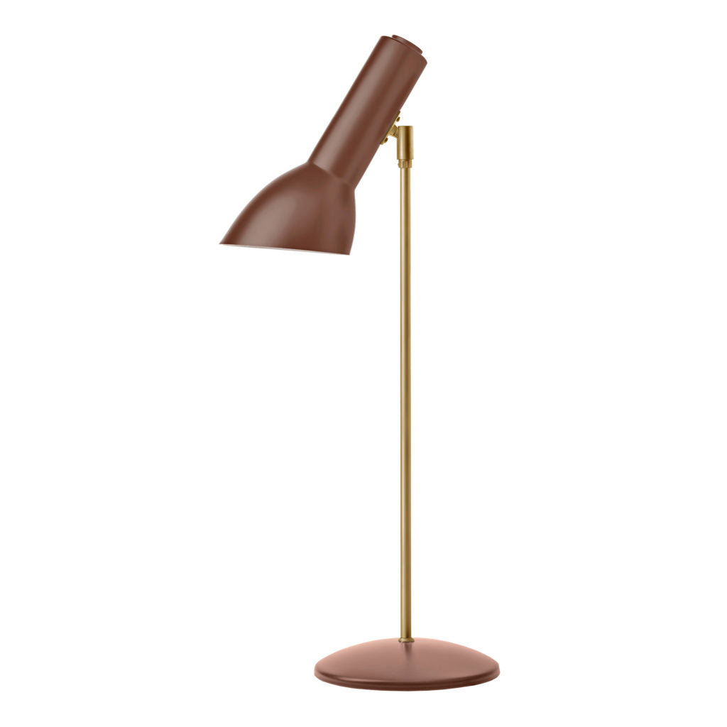 Oblique bordlampe messing