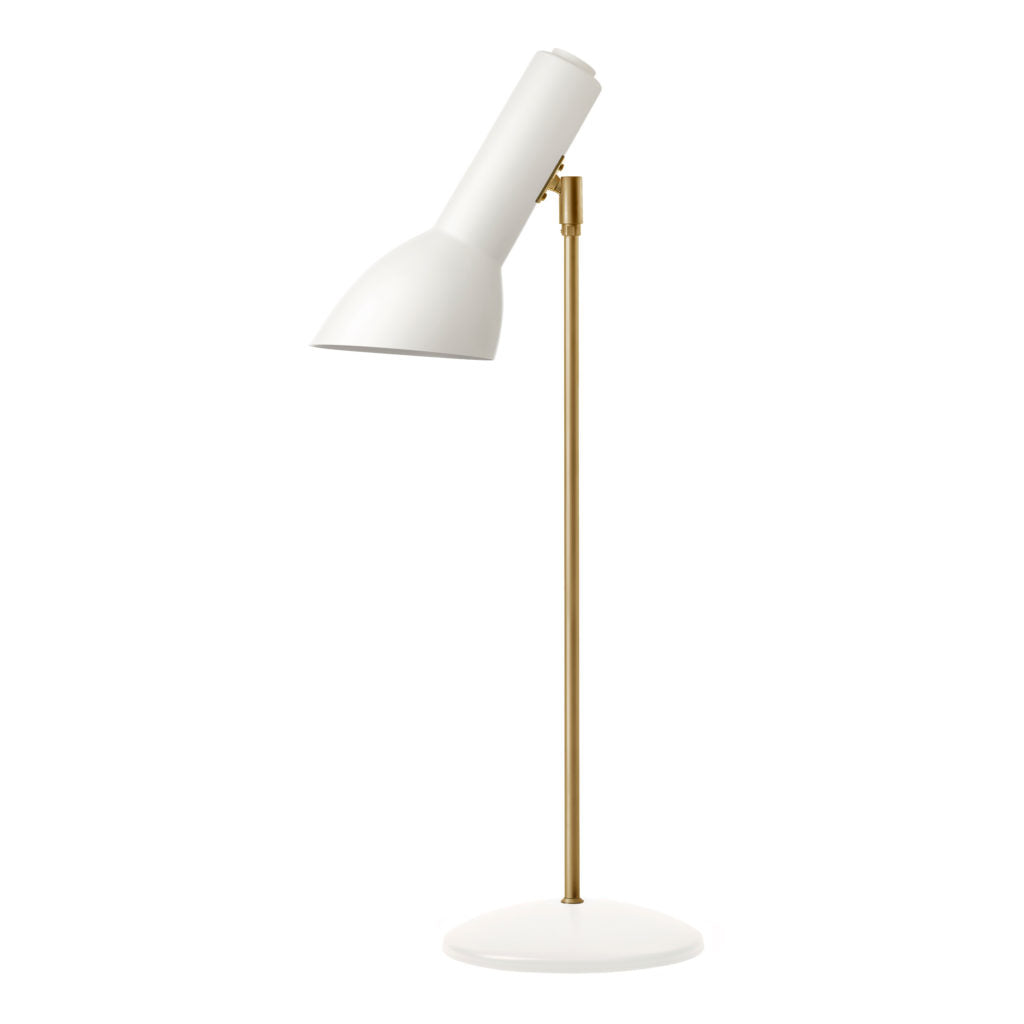 Oblique bordlampe messing