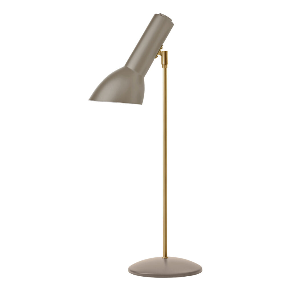 Oblique bordlampe messing