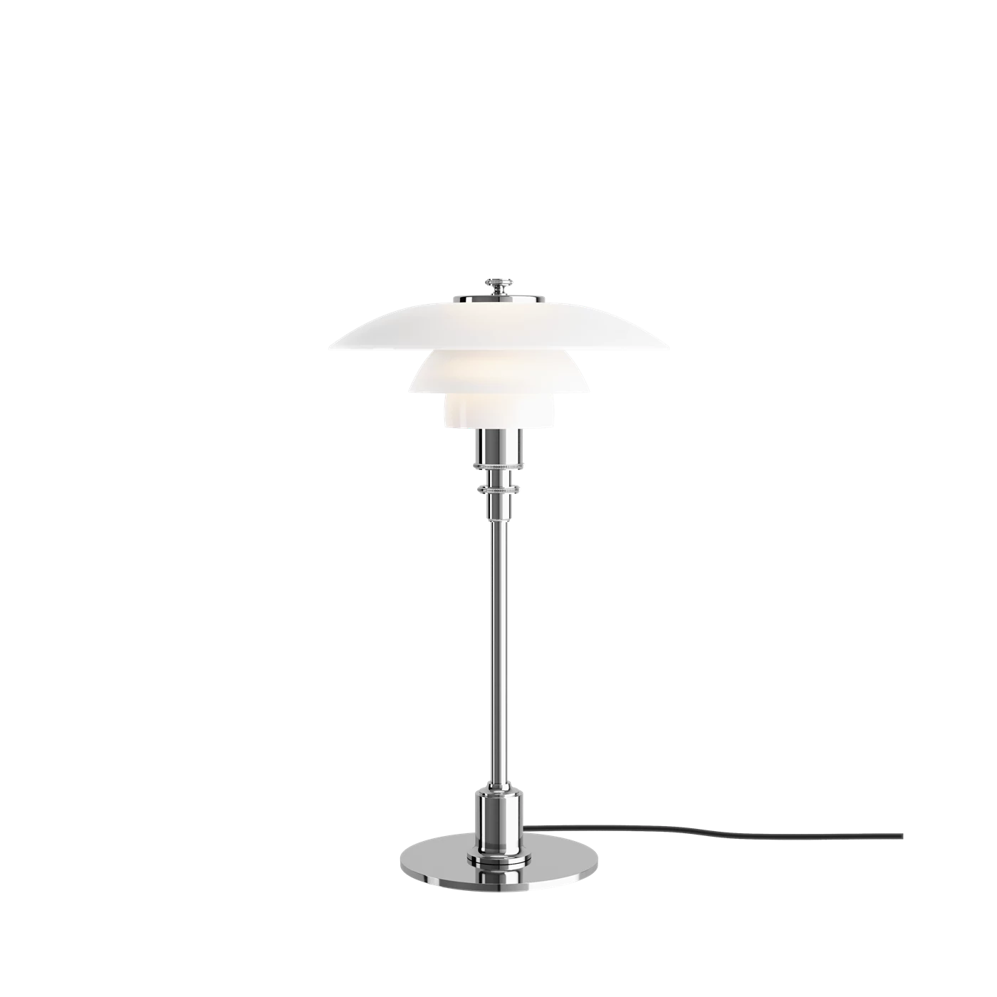PH 2/1 bordlampe Højglansforkromet