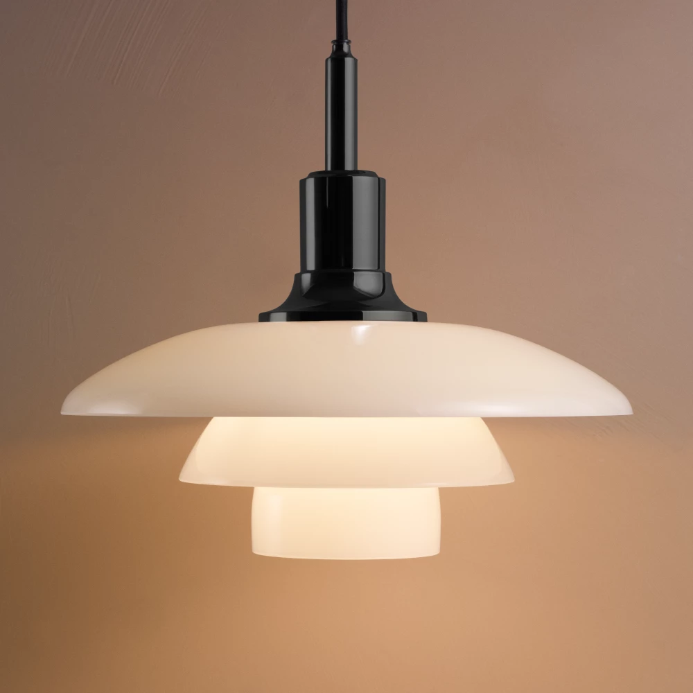 PH 3½-3 Glas Pendel sort metalliseret