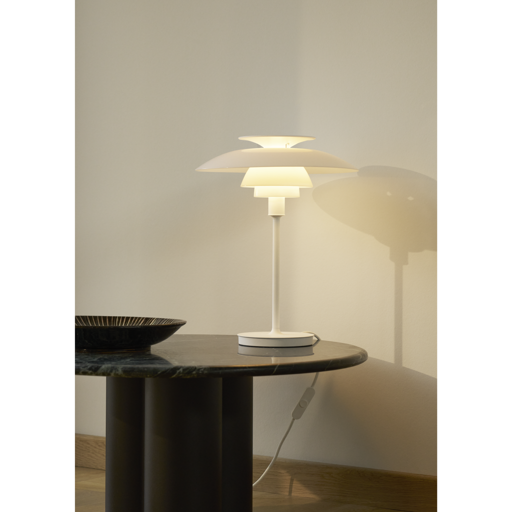 PH 80 bordlampe opalhvid/hvid