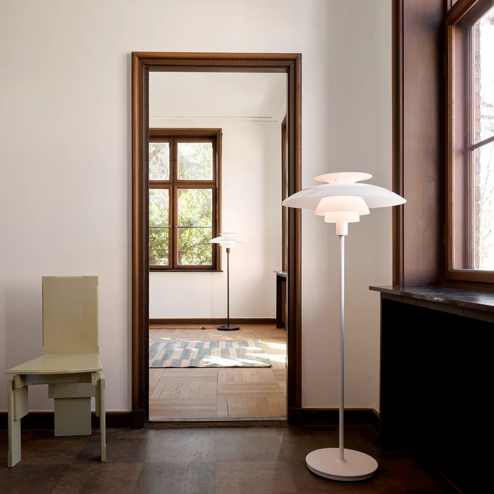 PH 80 gulvlampe opal/hvid