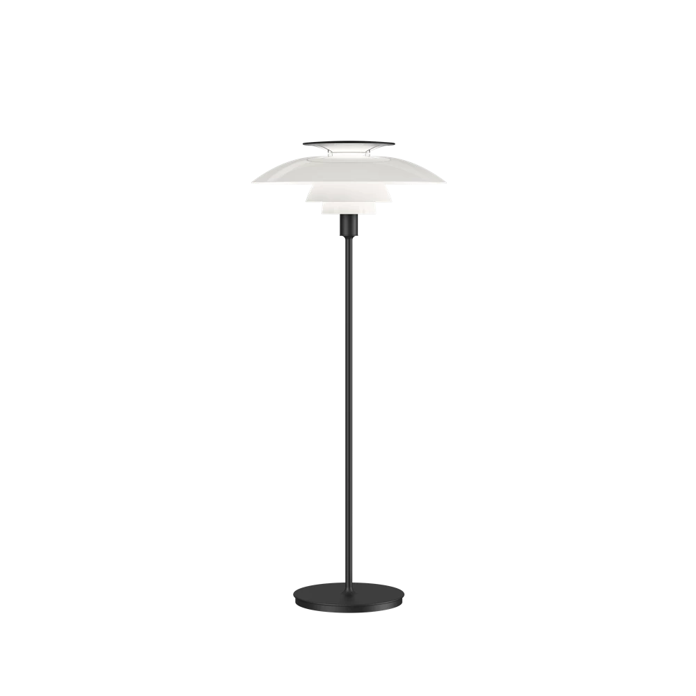 PH 80 gulvlampe opal/sort