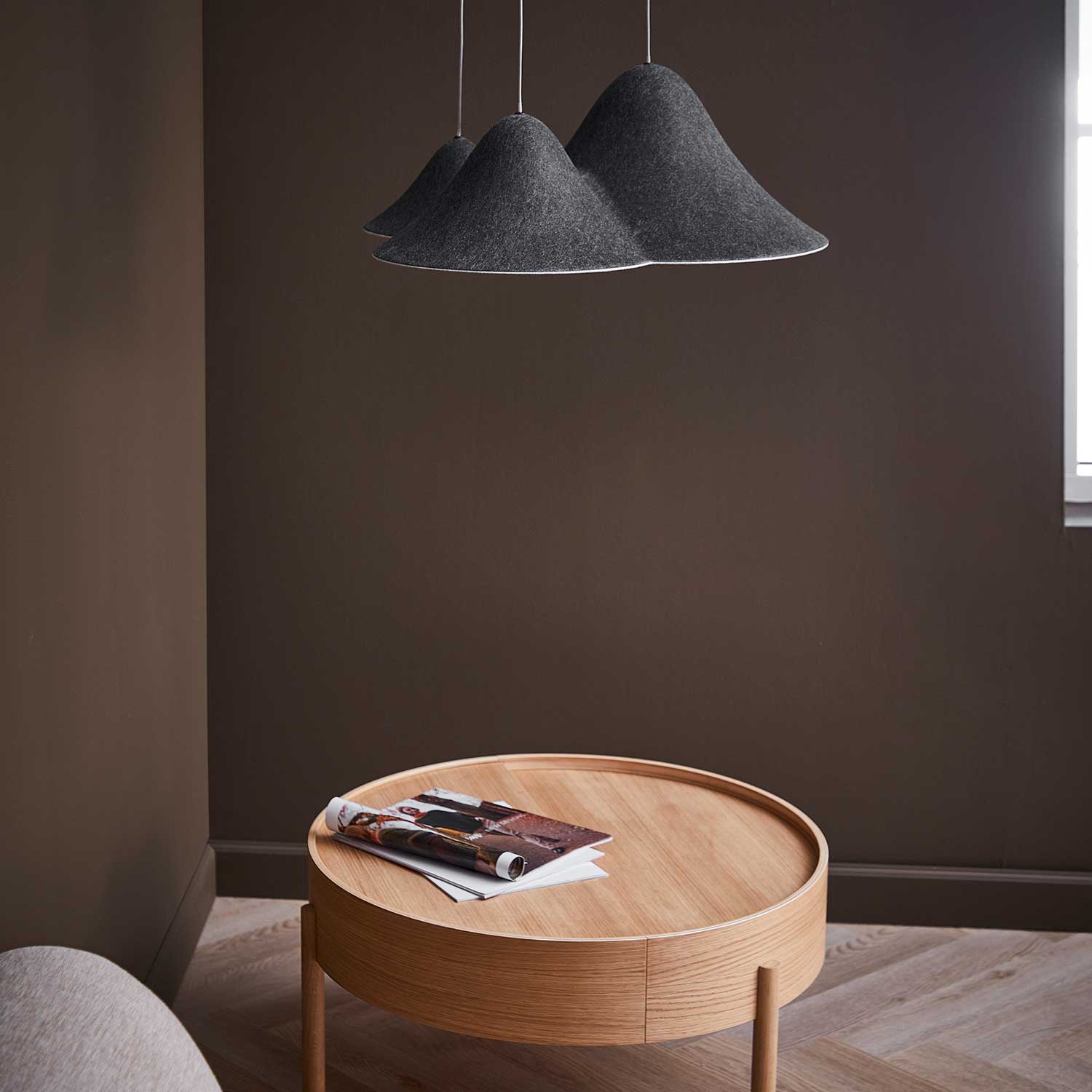 Panorama S LED pendel mix sort/grå