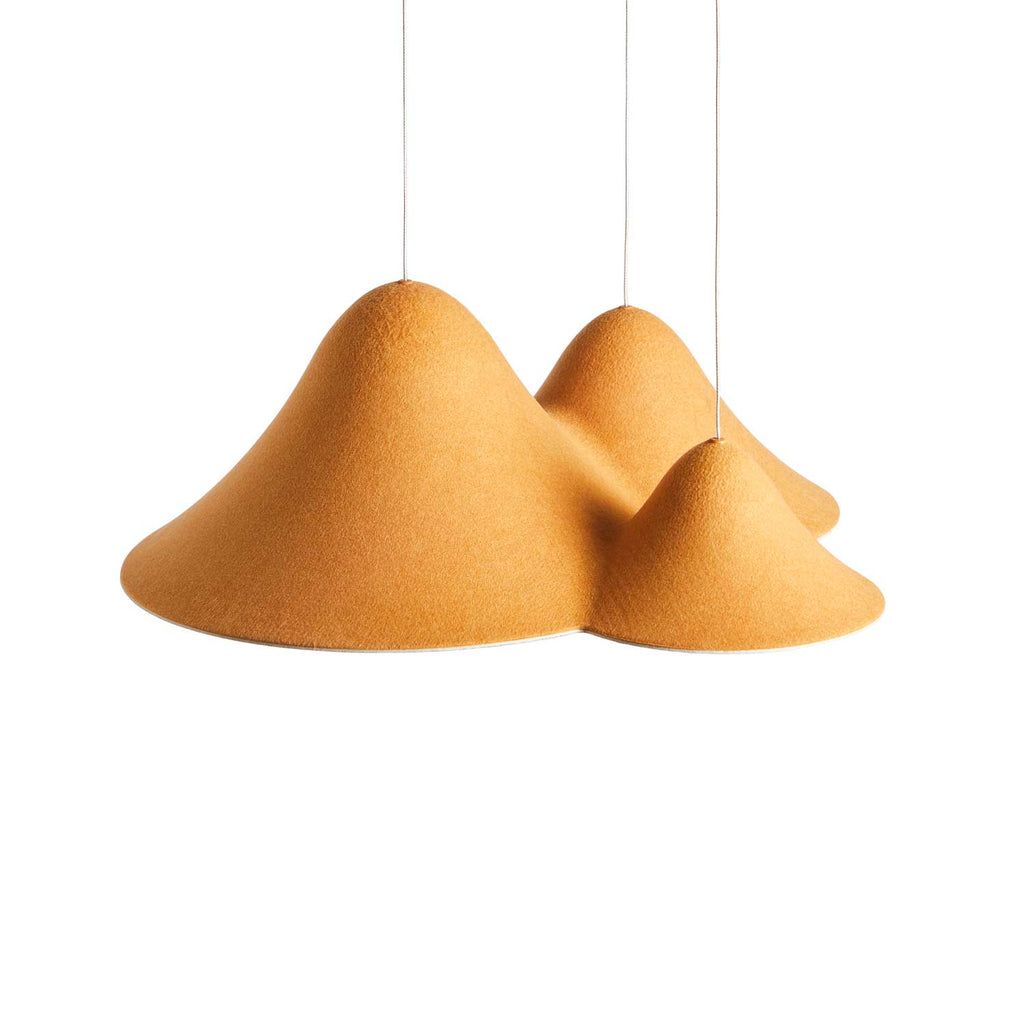 Panorama S LED pendel gul/grå