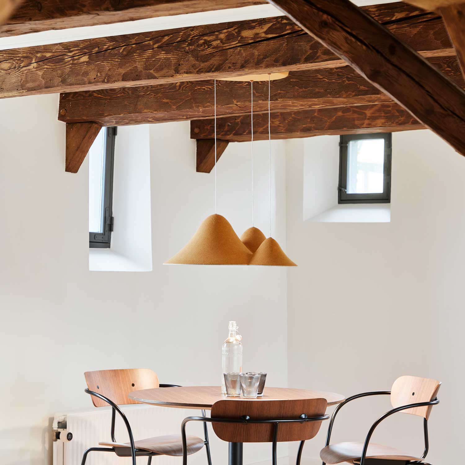 Panorama S LED pendel gul/grå