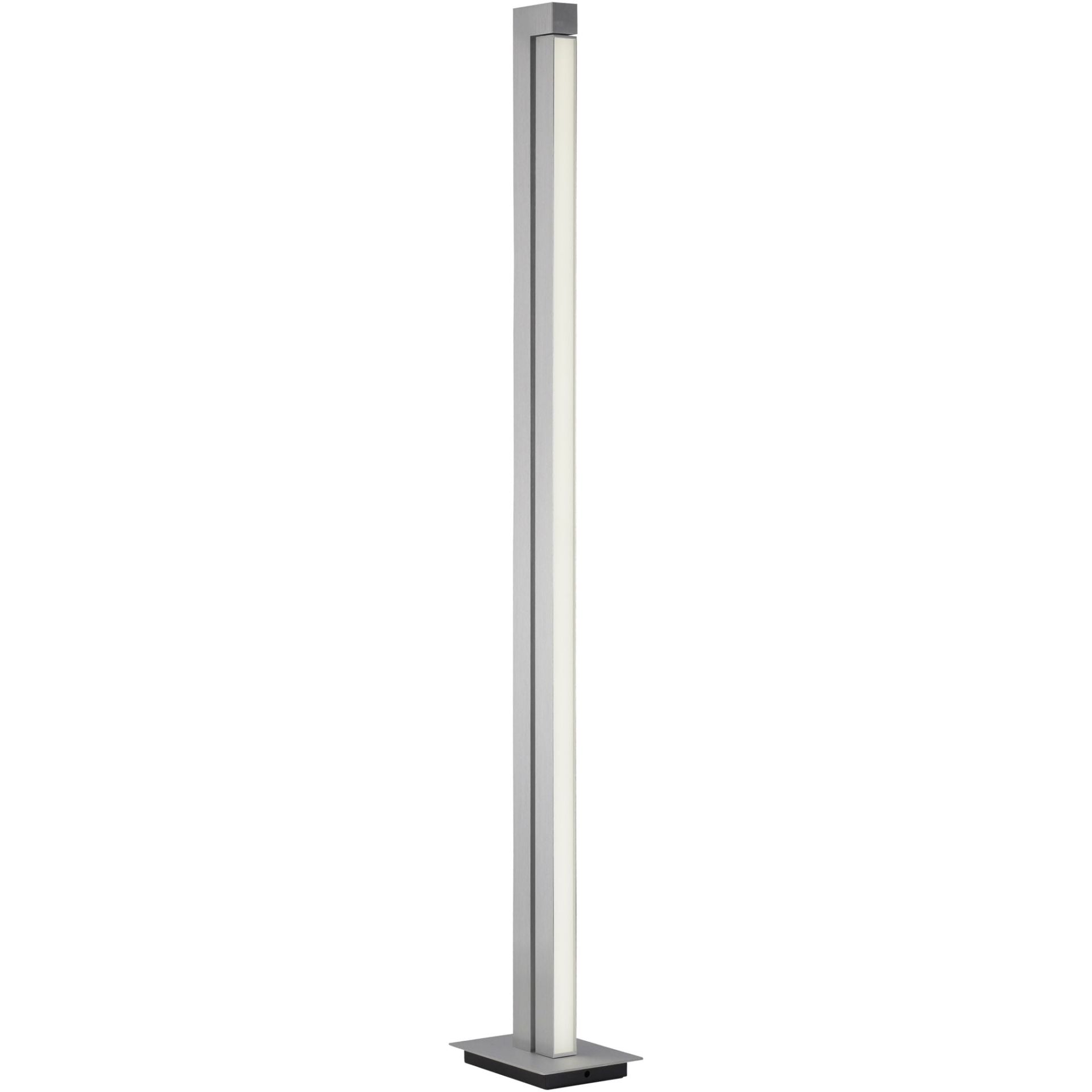 Pure-lines LED gulvlampe børstet aluminium