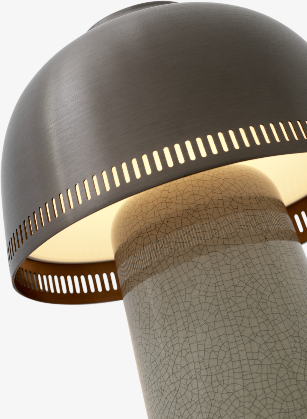 Raku SH8 grå/bronze transportabel bordlampe
