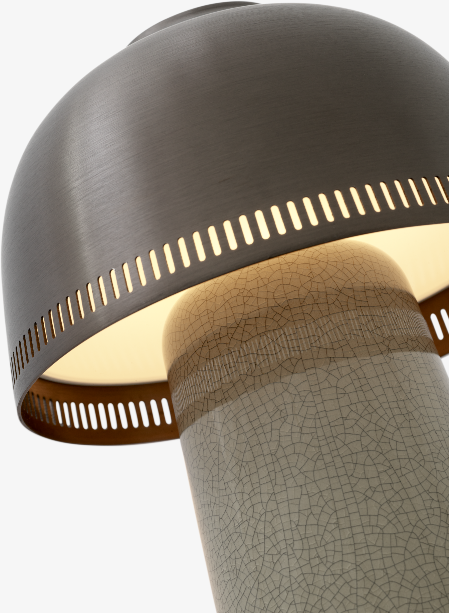Raku SH8 grå/bronze transportabel bordlampe