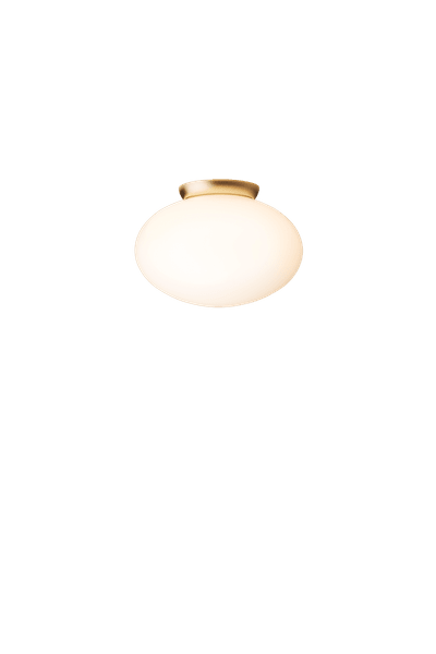 Rizzatto 301 satin messing/opal loftslampe