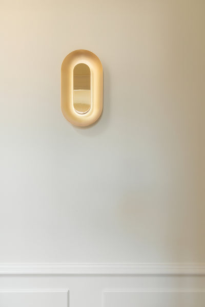 Sasi lille messing led væglampe