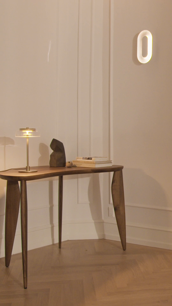 Sasi lille sølv led væglampe