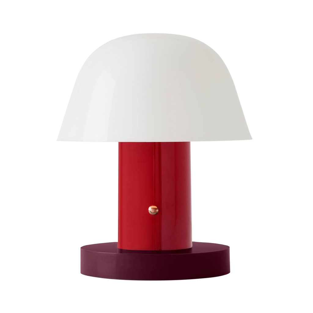 Setago JH27 rødbrun transportabel bordlampe