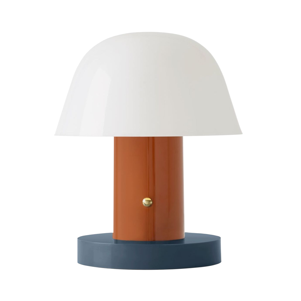 Setago JH27 rust/støvet blågrå transportabel bordlampe
