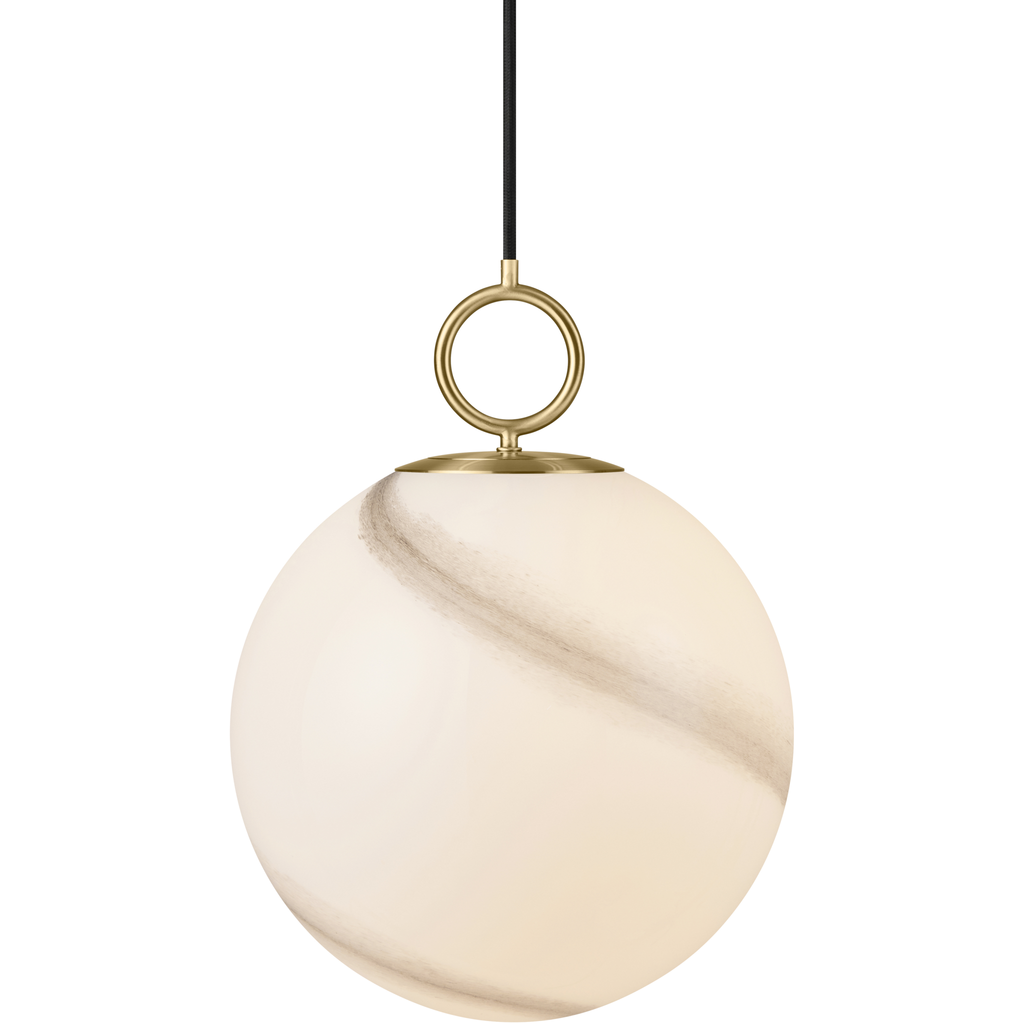 Stockholm pendel ø30 marble grå