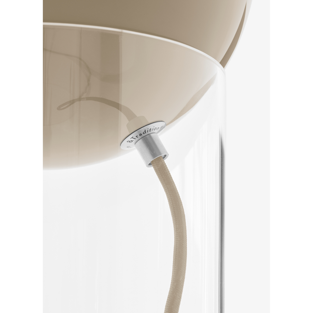 Topan VP13 grå beige akryl bordlampe