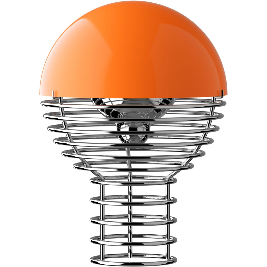 Wire portable bordlampe orange