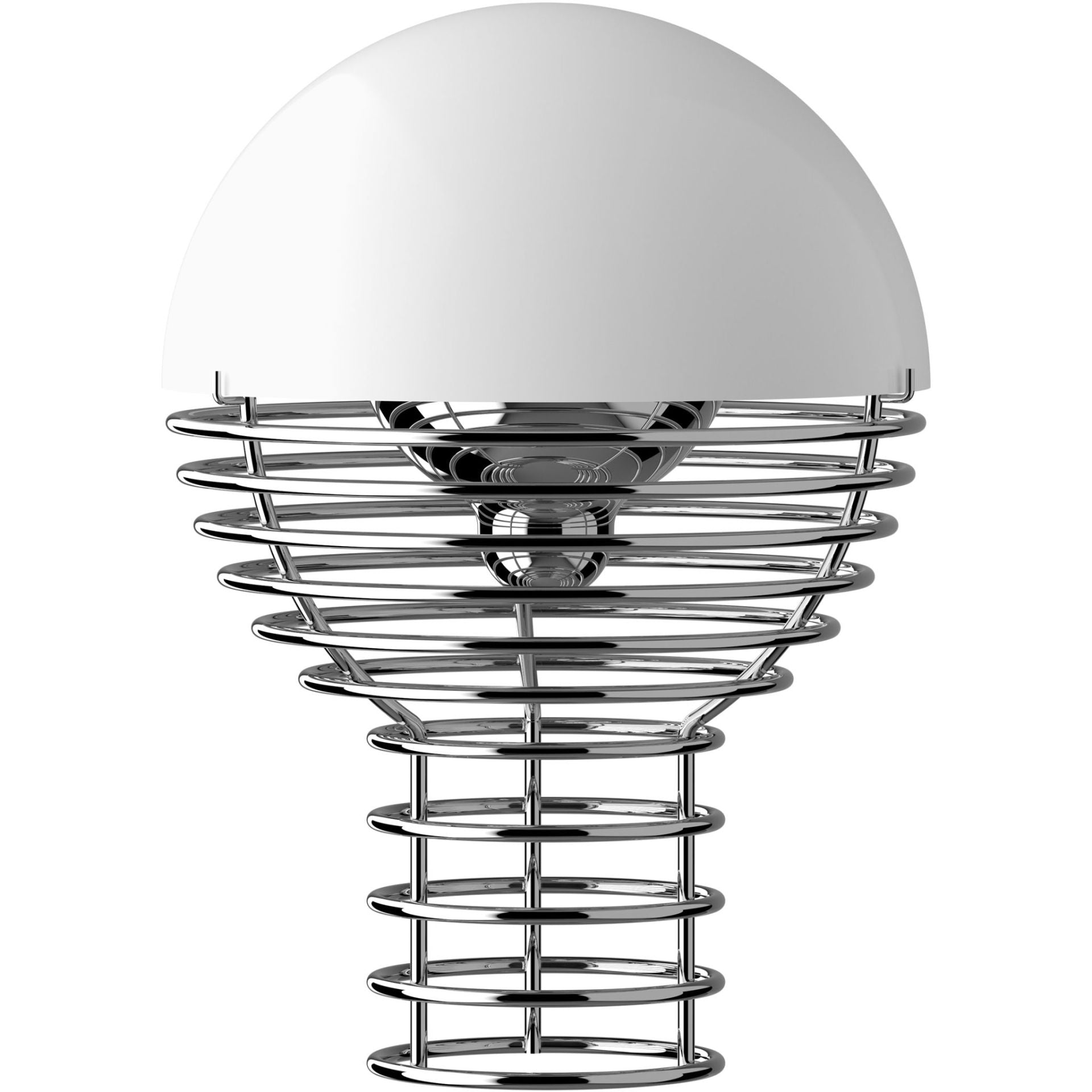 Wire portable bordlampe hvid