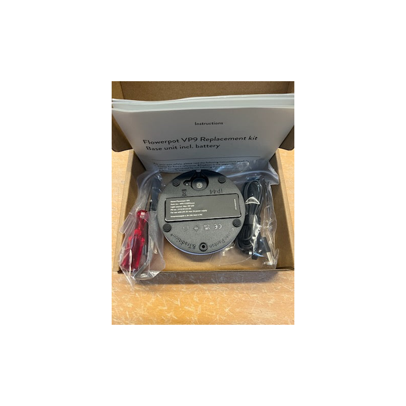 Flowerpot VP9 komplet batteripakke til magnet oplader
