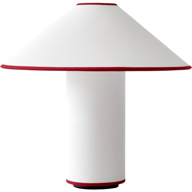 Colette ATD6 hvid/rød bordlampe