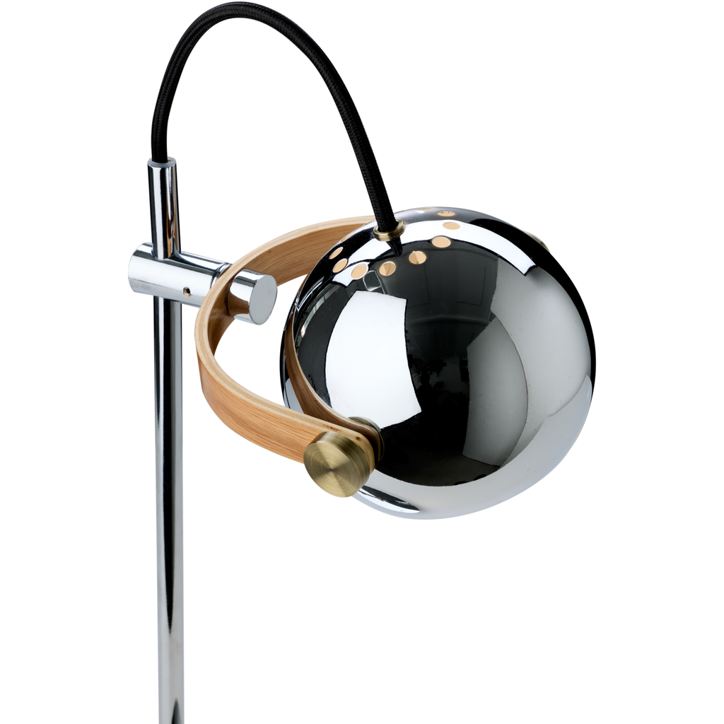 DC krom transportabel lampe