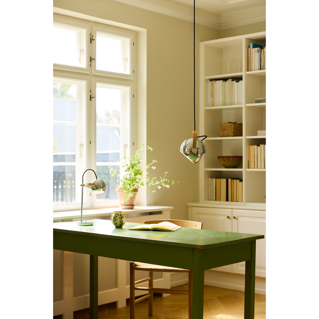 DC krom transportabel lampe