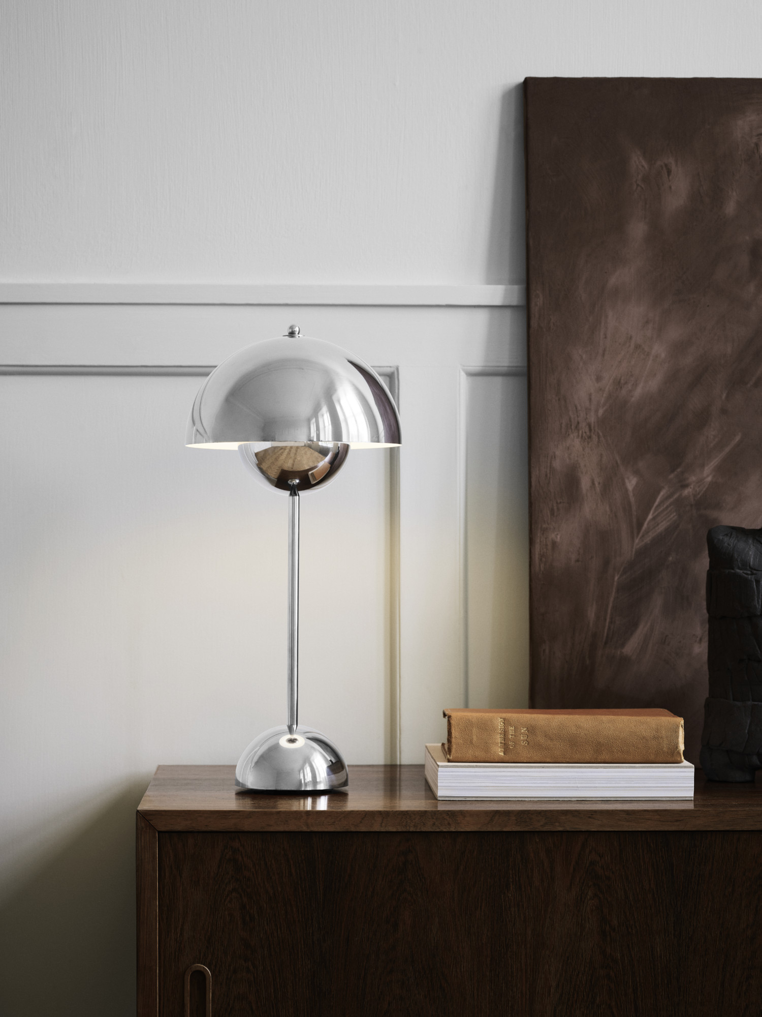 Flowerpot VP3 krom belagt bordlampe