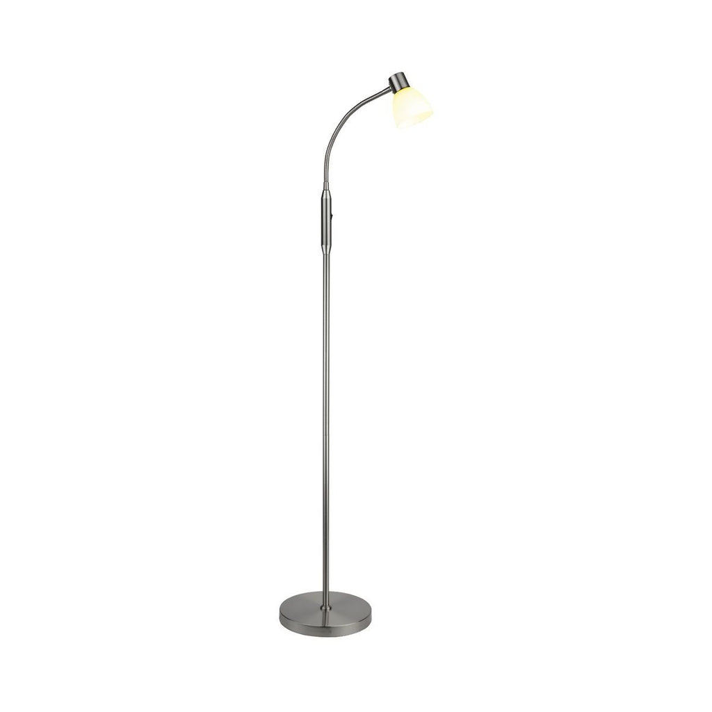 Hudson LED  1 arm - Opal gulvlampe
