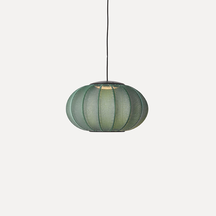 Knit-Wit 45 Oval Pendant LED, Tweed Green