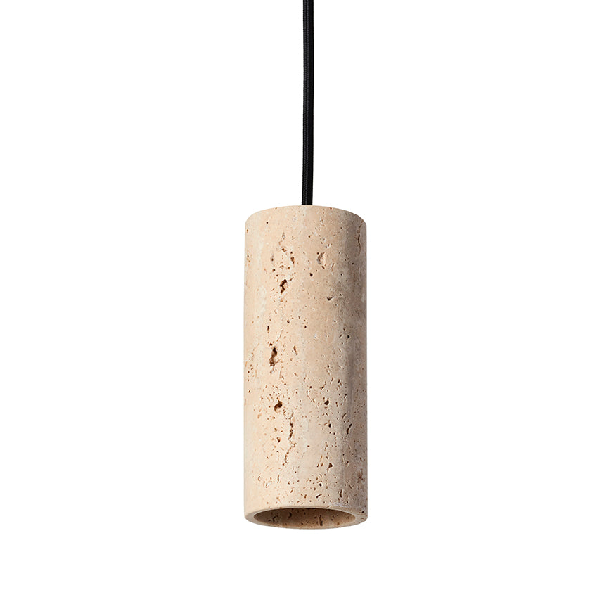 Core Spot Pendant, Creme Travertine