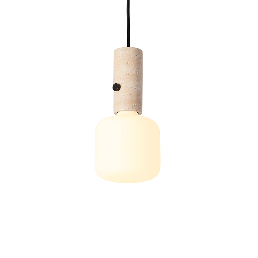 Core Pendant/Table, Creme Travertine