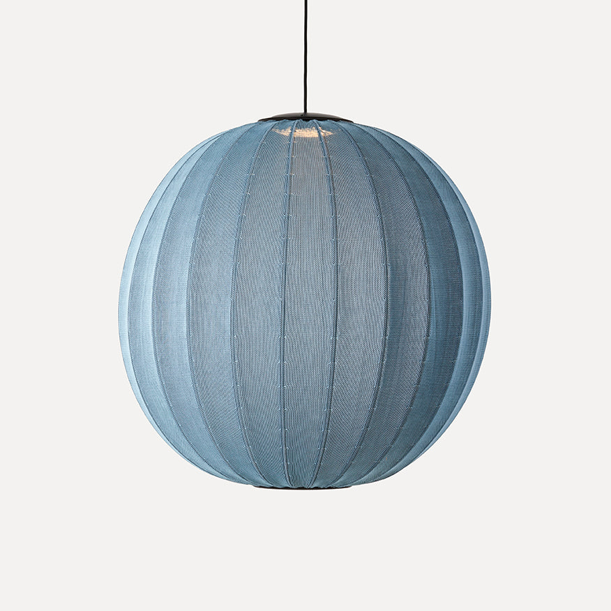 Knit-Wit 75 Round Pendant LED, Blue Stone