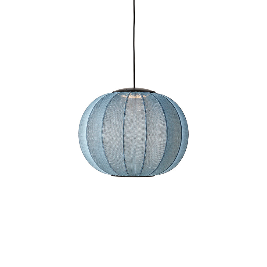 Knit-Wit 45 Round Pendant LED, Blue Stone