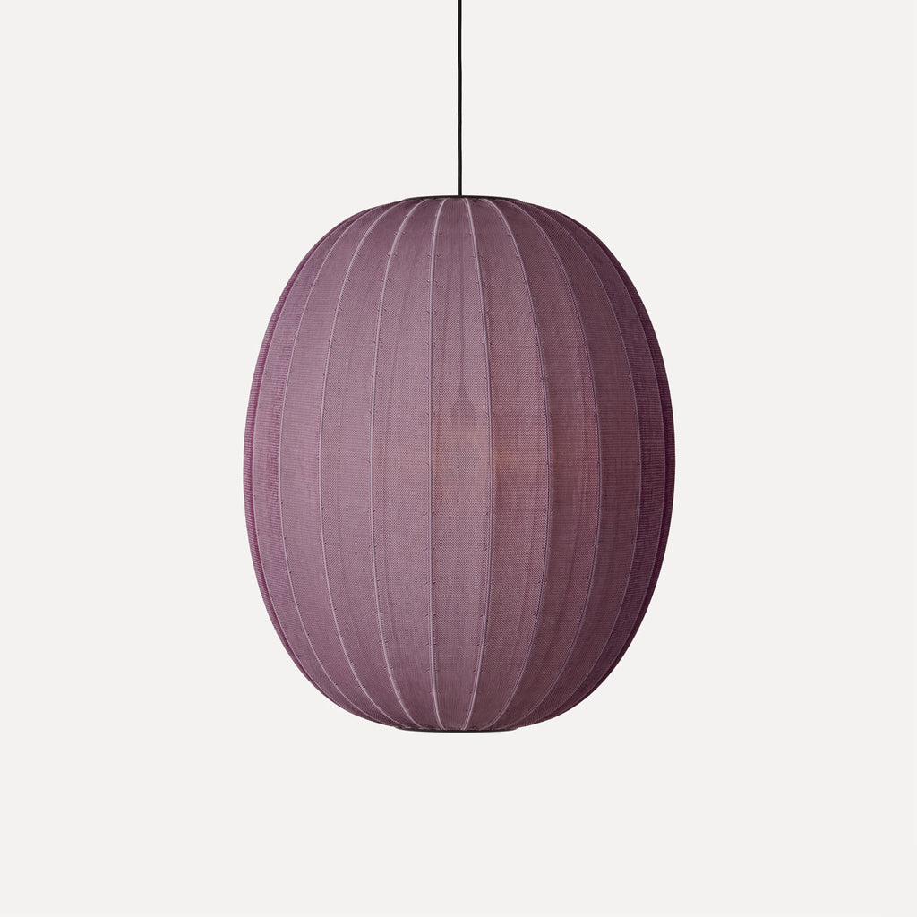 Knit-Wit 65 High Oval Pendant, Burgundy