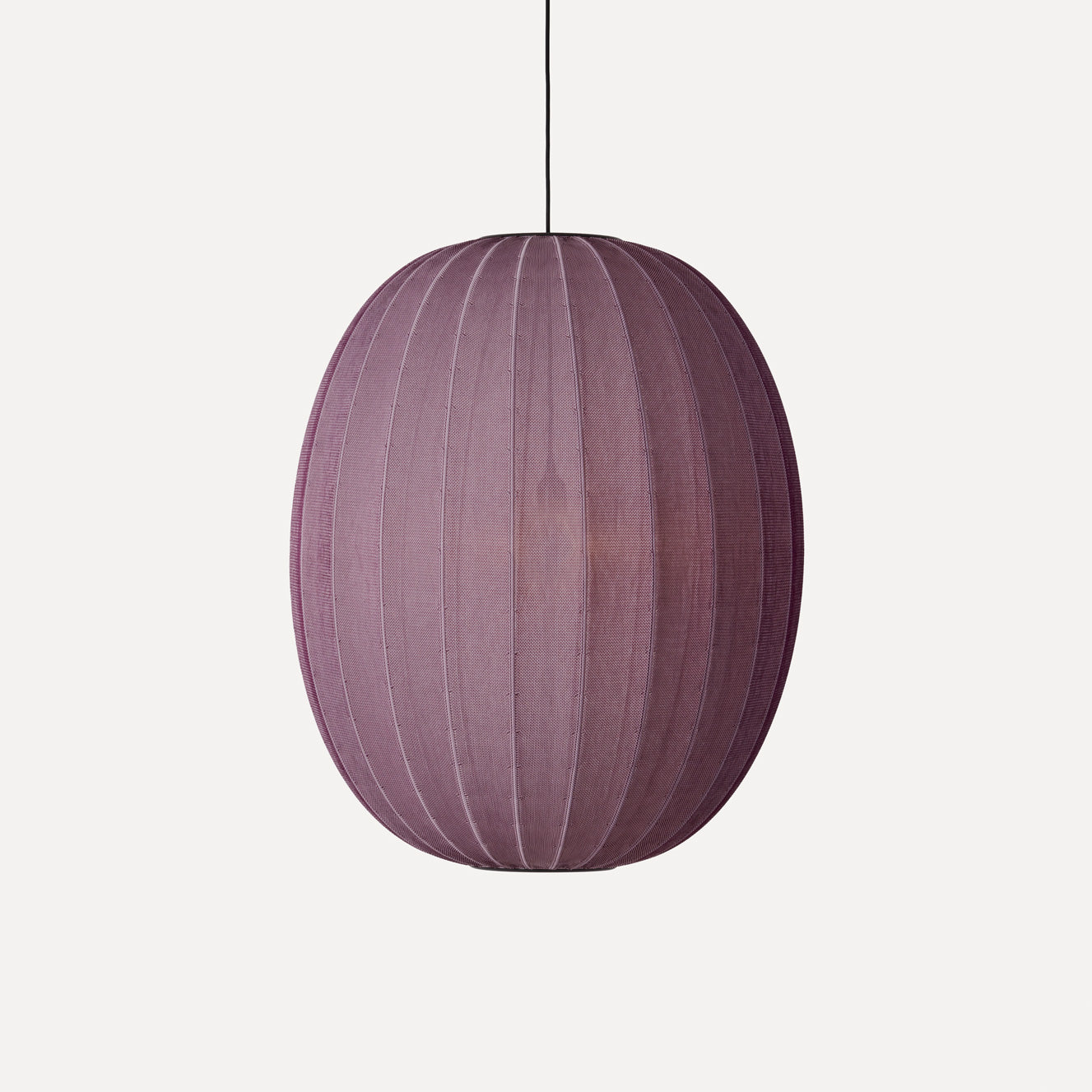 Knit-Wit 65 High Oval Pendant, Burgundy