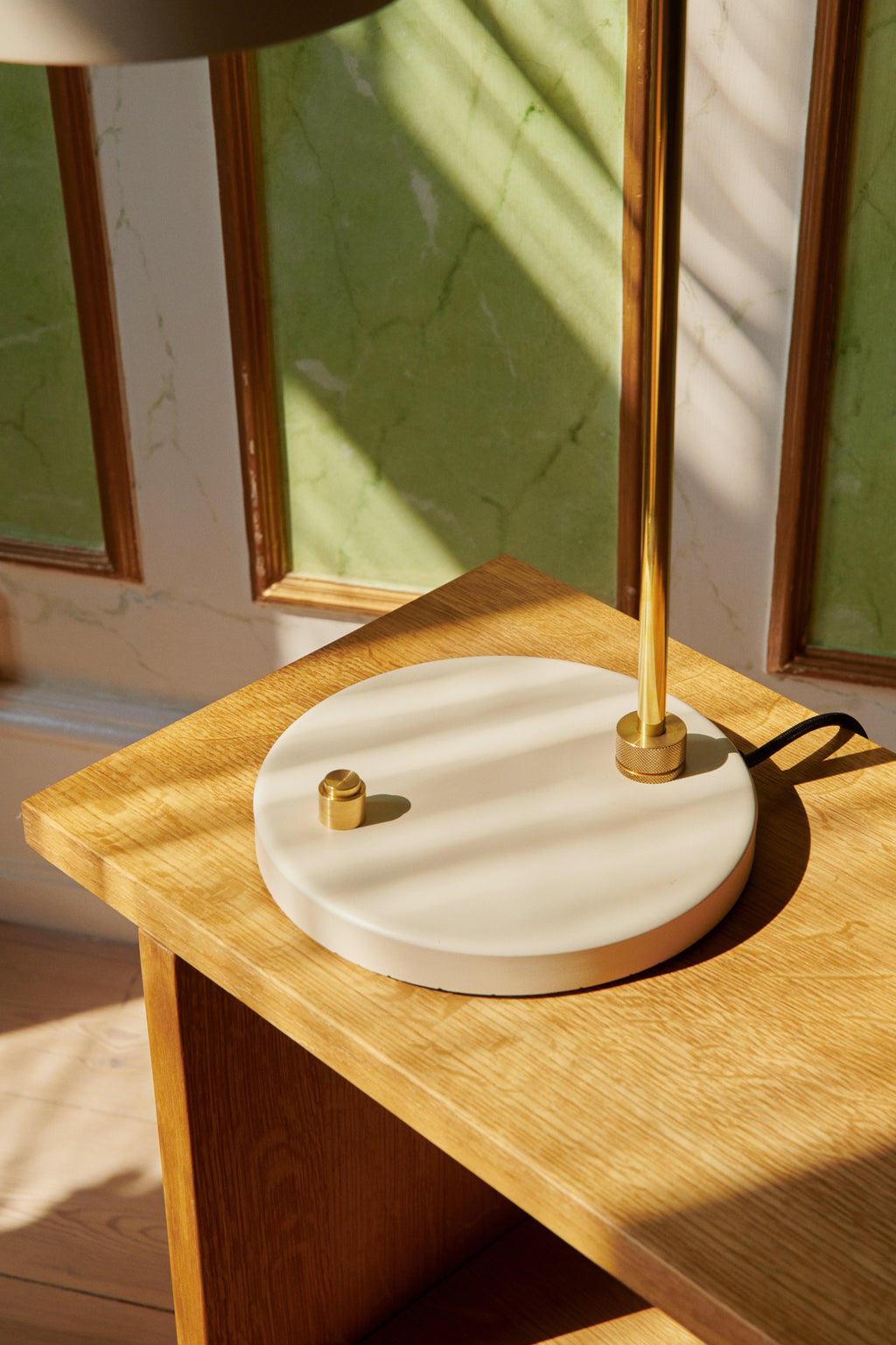 Petite Machine Table Lamp, Oyster White