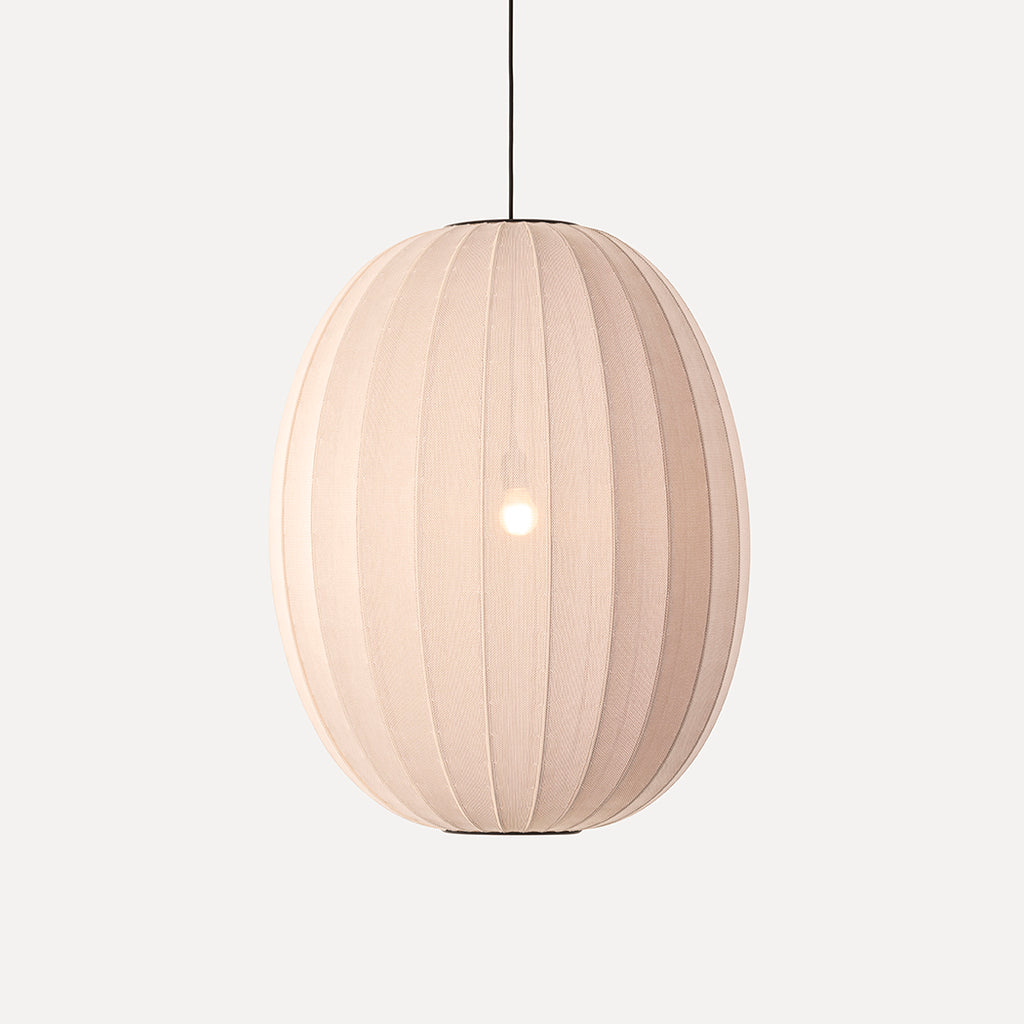 Knit-Wit 65 High Oval Pendant, Sand Stone