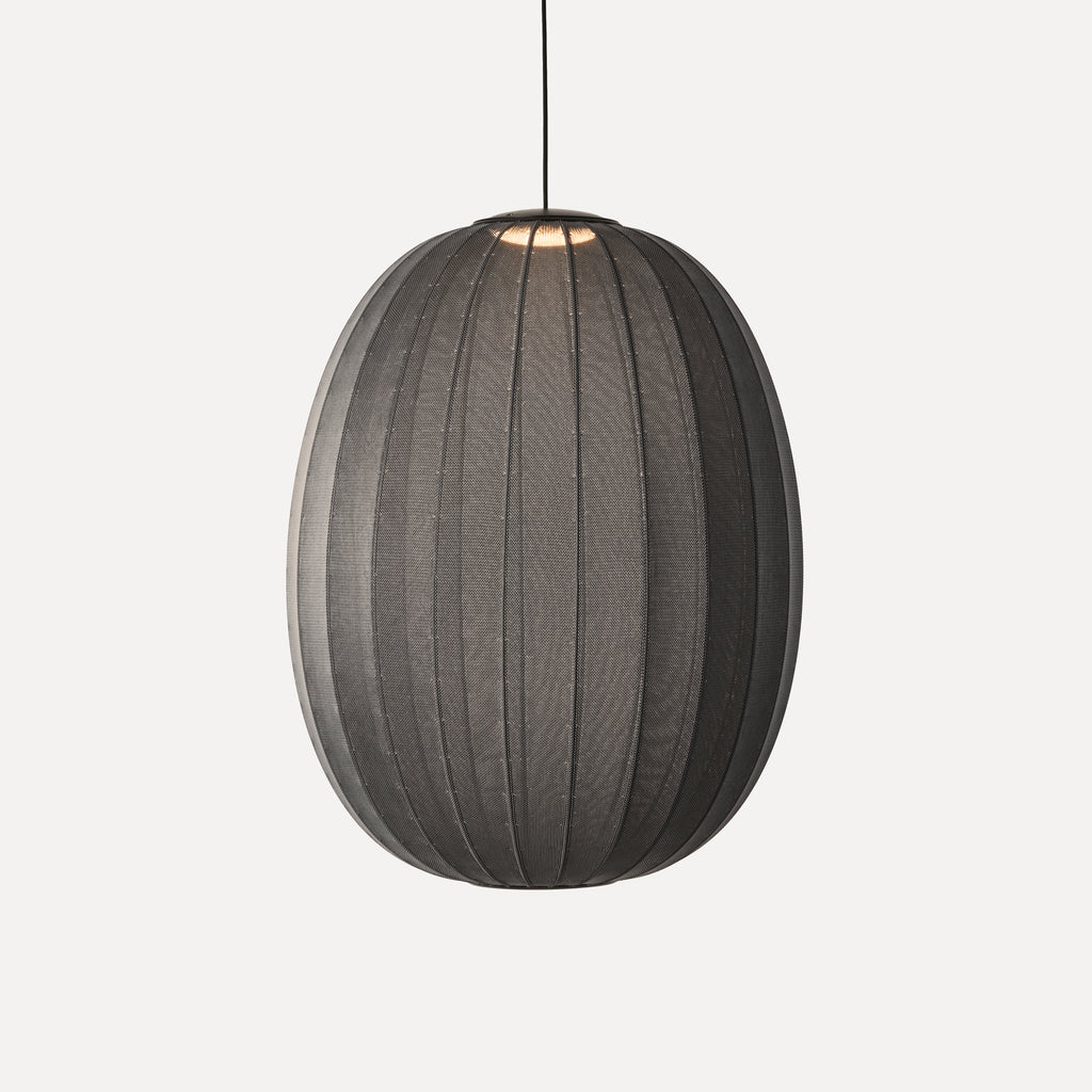 Knit-Wit 65 High Oval Pendant LED, Black