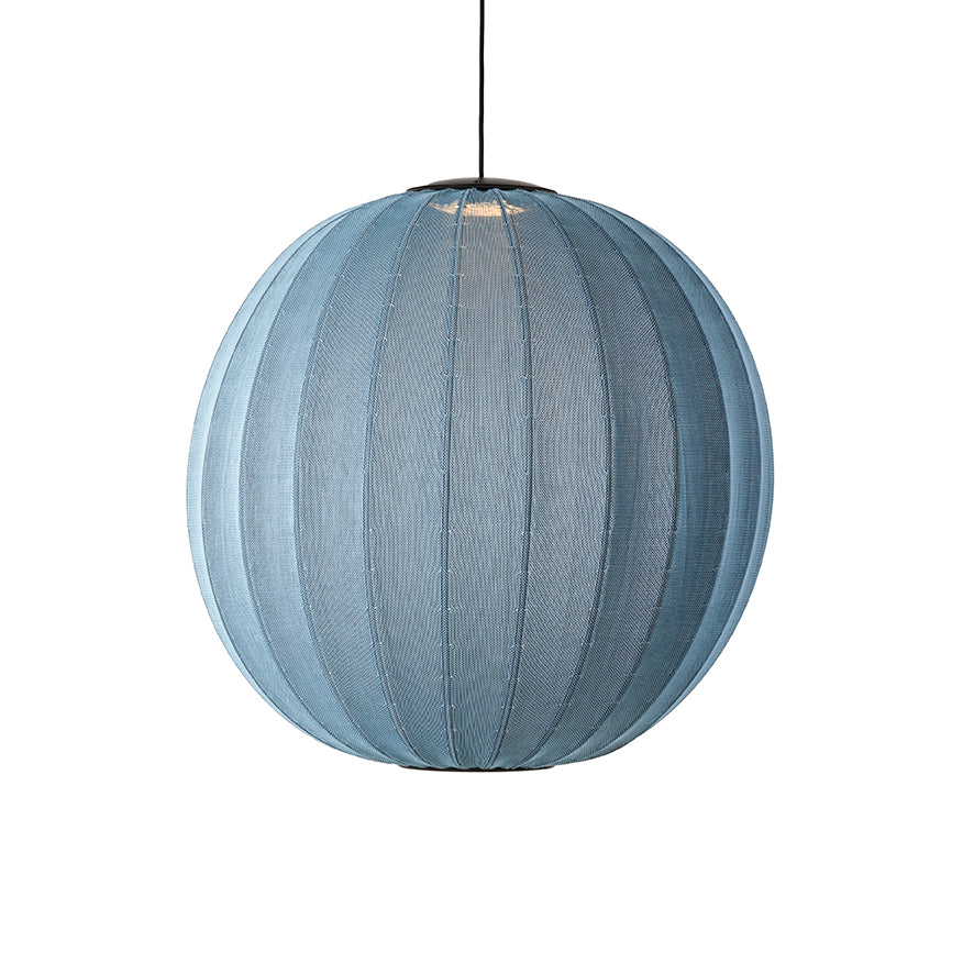 Knit-Wit 75 Round Pendant LED, Blue Stone