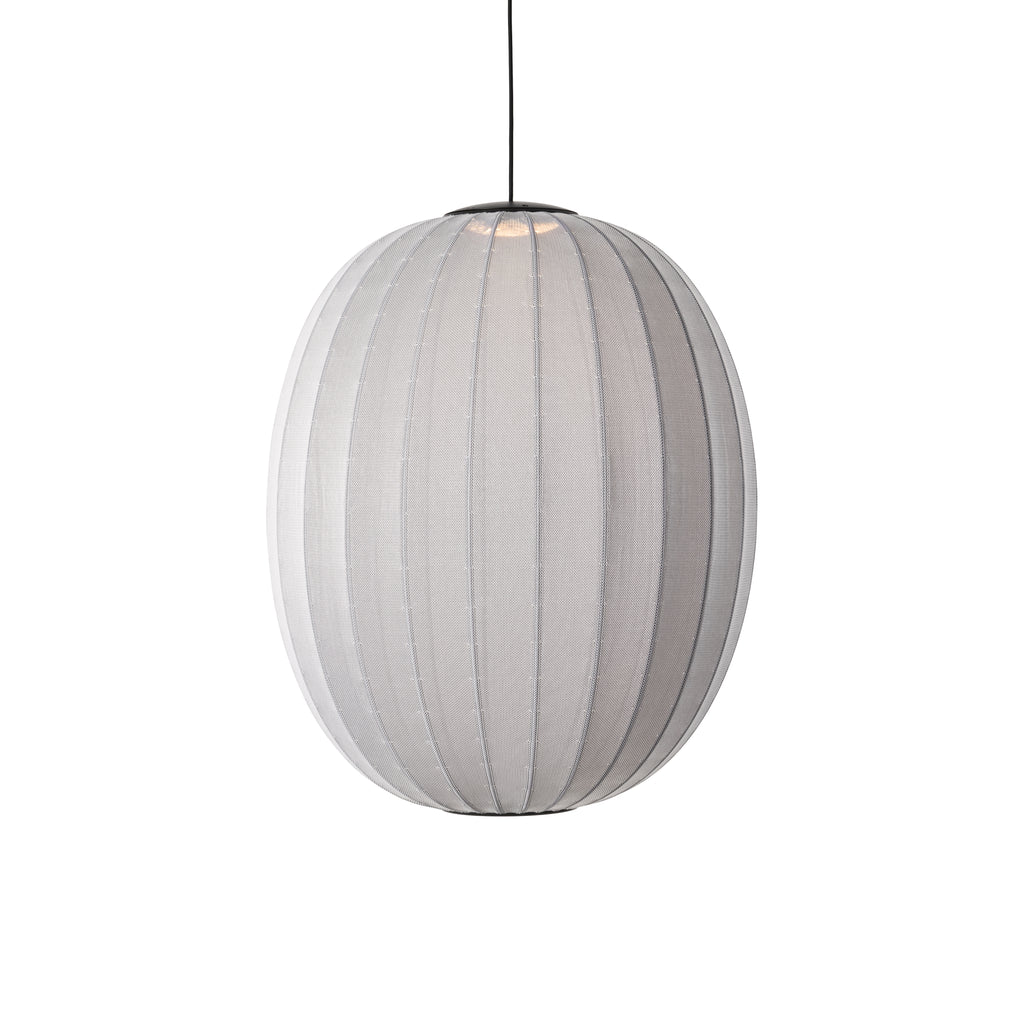 Knit-Wit 65 High Oval Pendant LED, Silver