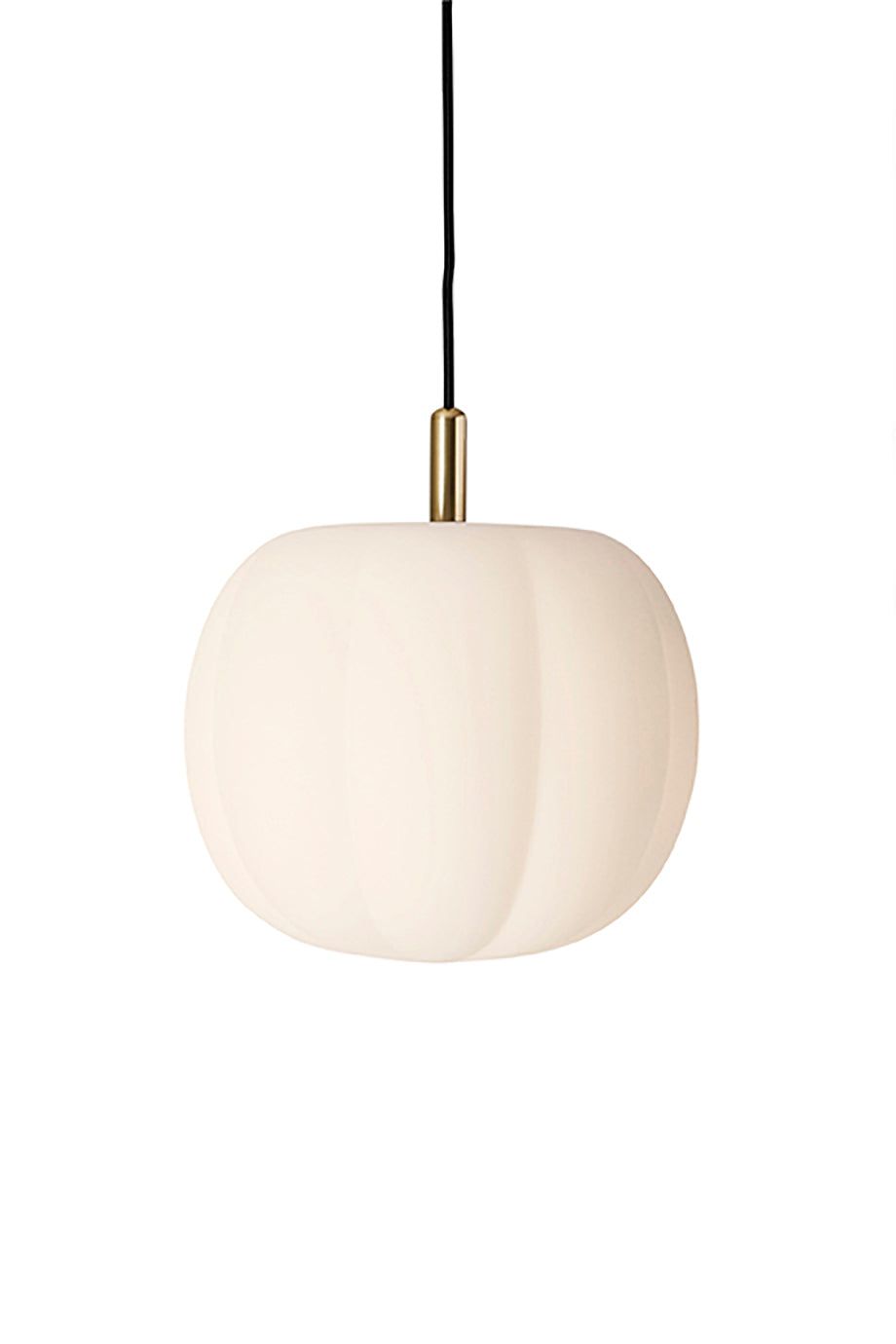 Pepo Pendant Medium Ø30 Brass Top, Opal