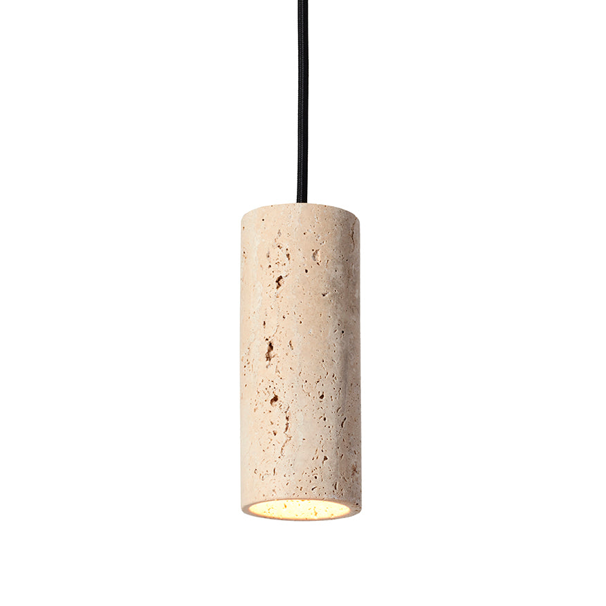 Core Spot Pendant, Creme Travertine