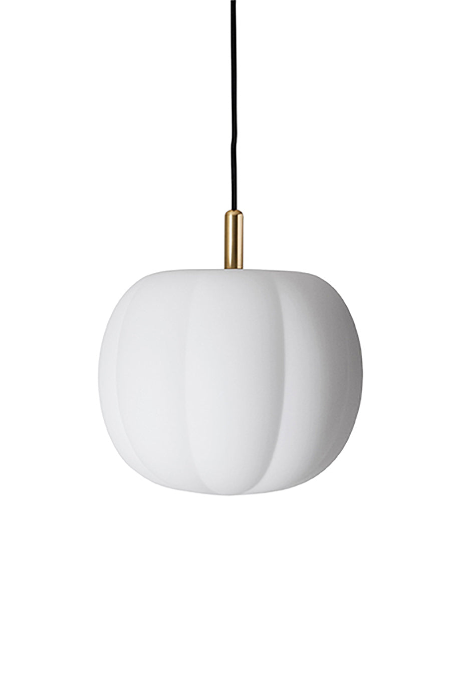 Pepo Pendant Medium Ø30 Brass Top, Opal