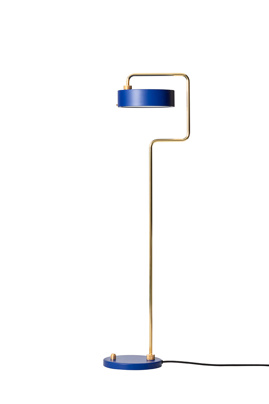 Petite Machine Floor Lamp, Royal Blue