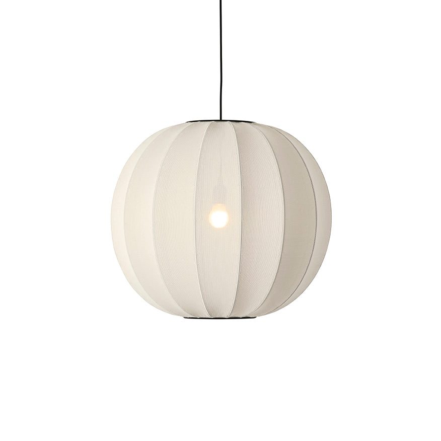 Knit-Wit 60 Round Pendant, Pearl White